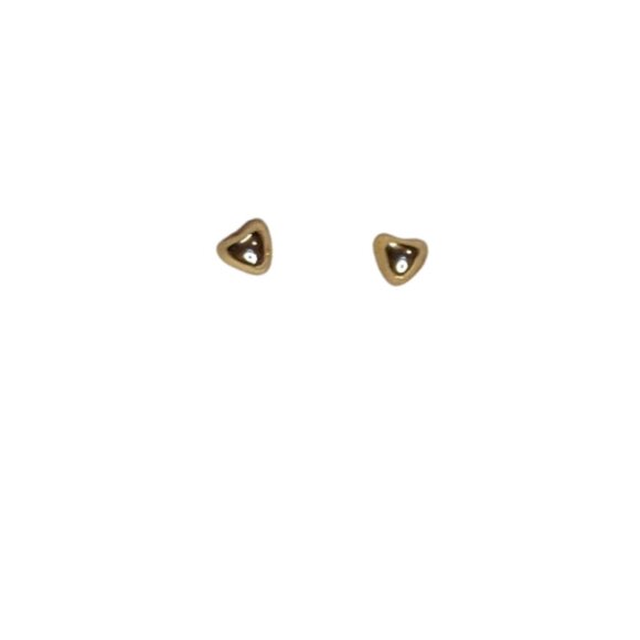 Small Gold Heart Stud Earrings New without Tags NWOT - Picture 1 of 2